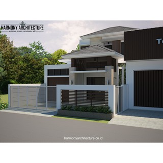 Desain Rumah Minimalis Modern 2 Lantai (Lahan 8 x 13) | Shopee Indonesia