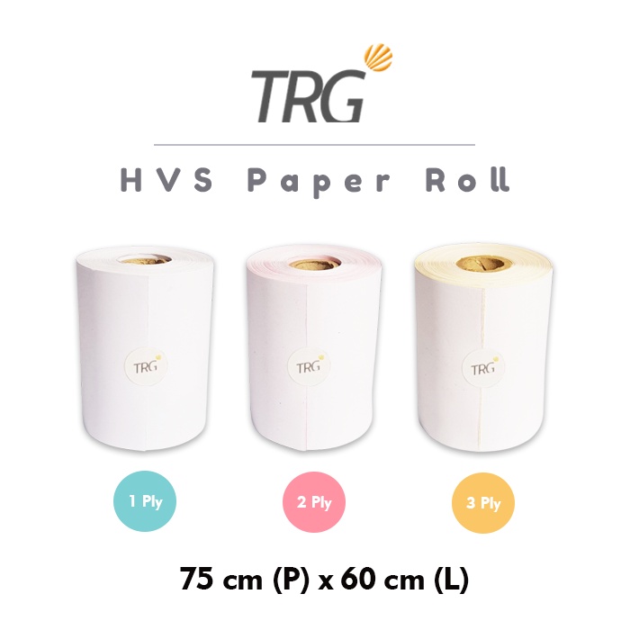 

TRG - Kertas Struk Kasir Telstruk 75x60 HVS Paper Roll NCR 1 2 3 Ply 75 x 60 TRG