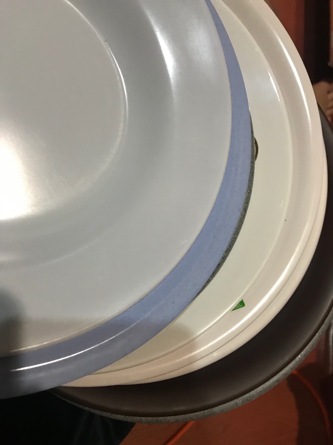 Golden Dragon P4908 Piring Melamin Horeka 8 Inc / Piring Putih Bulan Berglasur - Piring Premium