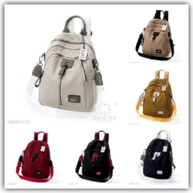 BAG IMPORT BRANDED EMORY YANNA / TAS RANSEL FASHION WANITA / BACKPACK GIRL MULTIFUNGSI KOREA BATAM