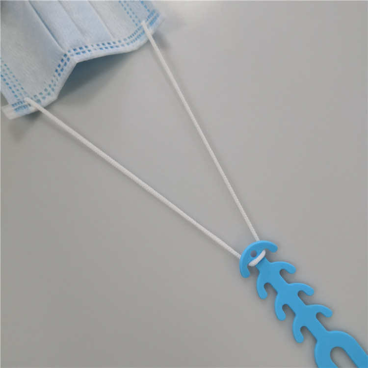Sabuk Extender Masker Wajah Bahan Silikon Lembut Anti Slip Elastis Dengan Kait Telinga-Won
