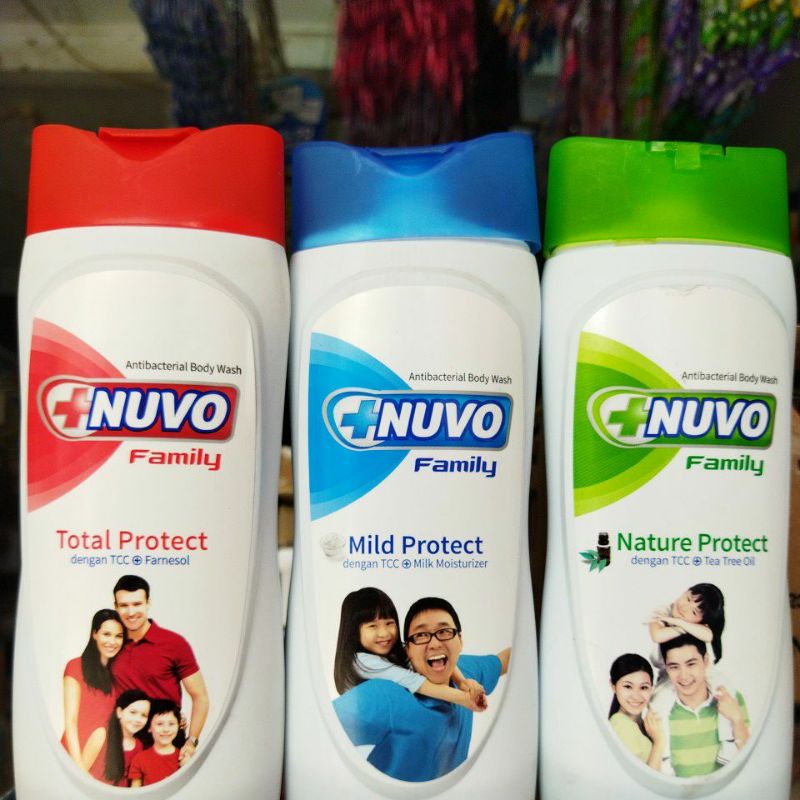 Sabun cair NUVO family botol 250ml / body wash
