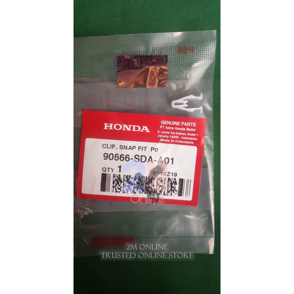 2m CLIP COVER HONDA ORI AHM 90666-SDA-A01
