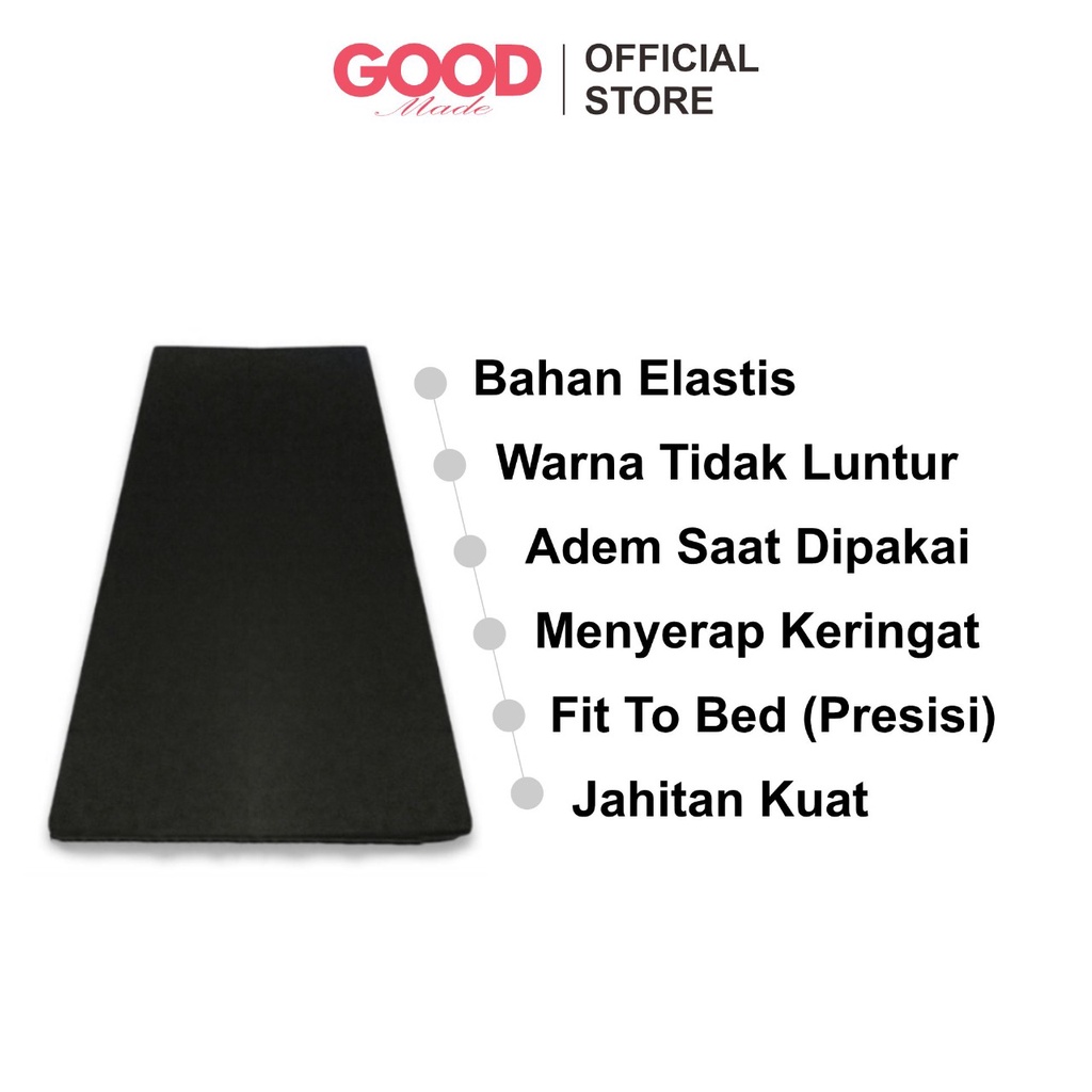 GOOD MADE - Sprei Resleting / Sarung Kasur Ukuran 120x200x15 / 120x200x20 Sprei Polos Seprai Seprei | COD