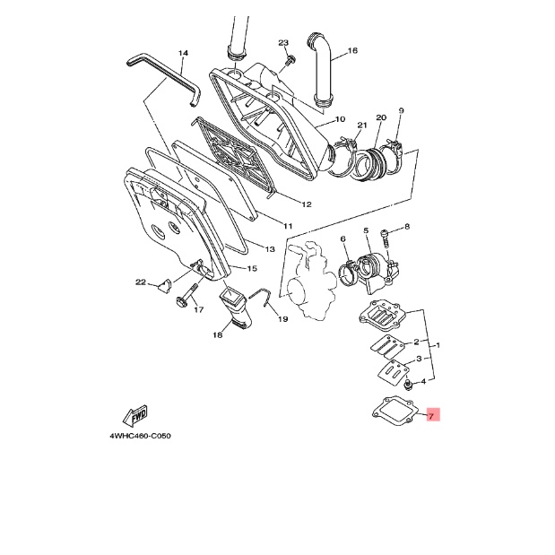 PAKING MEMBRAN VALVE FIZR F1ZR F1 ZR FORCE 1 ORIGINAL YGP 3XA-E3621-09