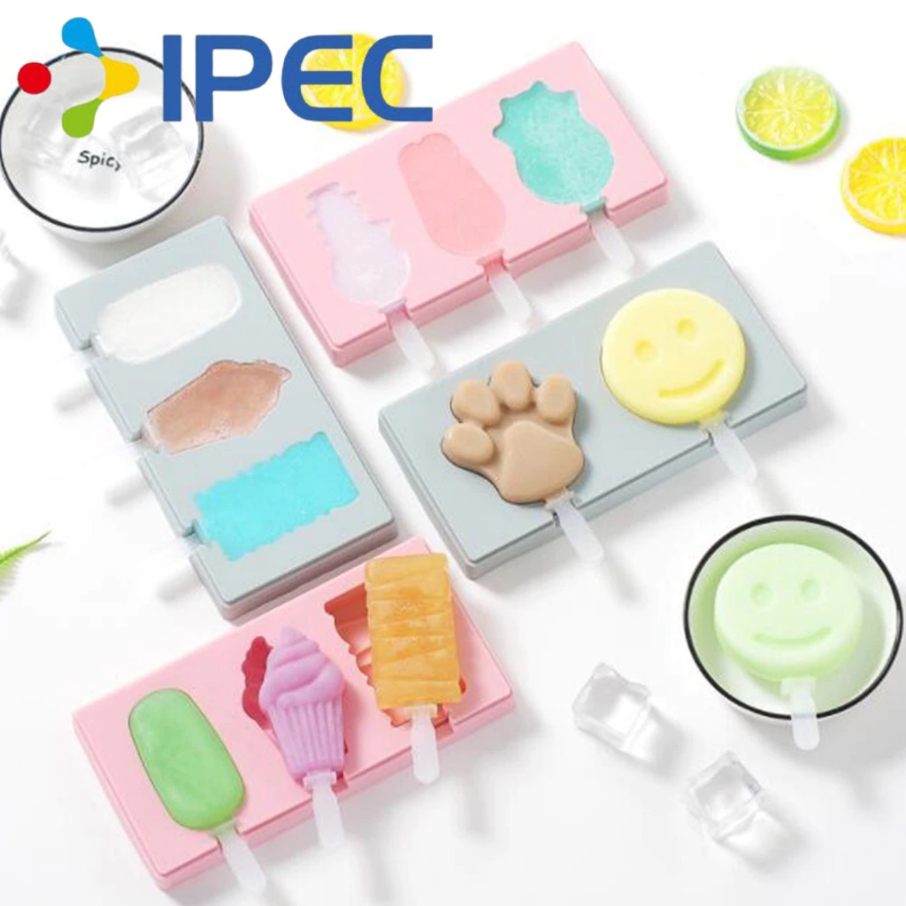 Cetakan Es Krim Silikon / Cetakan Ice Cream Popsicle Cetakan Coklat / CETAKAN puding BPA FREE