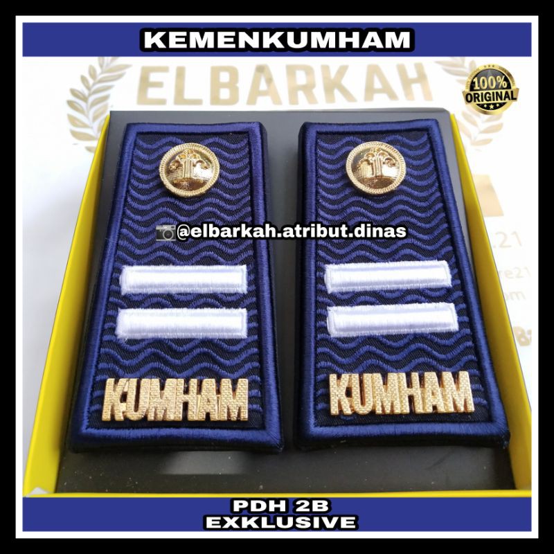 PANGKAT KUMHAM 2B TERBARU WARNA ABU  PDH BORDIR MOTIF TIMBUL SUPER PREMIUM pangkat kumham baru