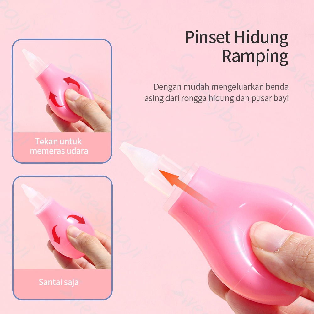 Sweetybayi Sedotan Pembersih Hidung Bayi Anak Ingus Lendir Nose Cleaner Nasal Aspirator BPA free