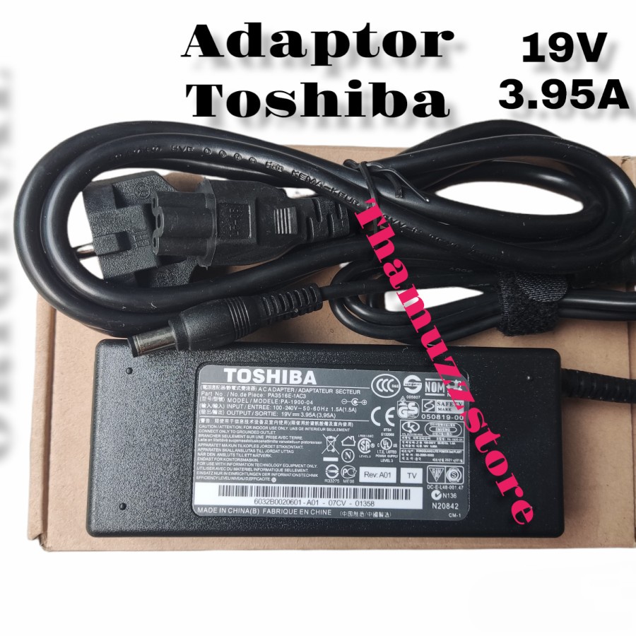 adaptor toshiba 19v 3.95a original PA-1900-04