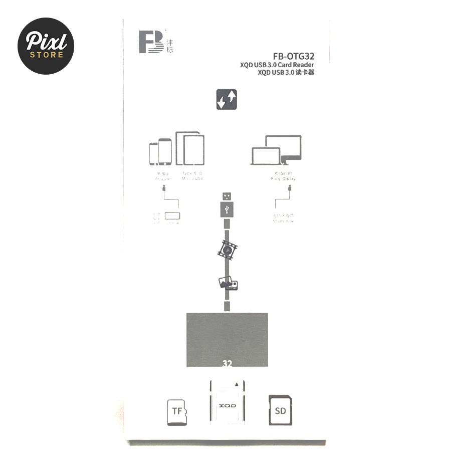 XQD Card Reader USB 3.0 for SONY / Nikon / XQD Camera