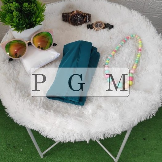 BELLA SQUARE KERUDUNG SEGIEEMPAT Hijab Pollycotton KERUDUNG SEGIEMPAT POLOS BELLA SQUARE BISA COD-HIJAU BOTOL