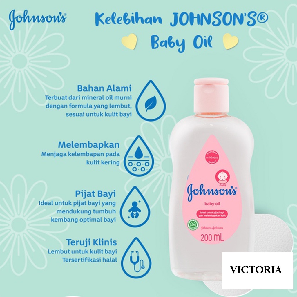 JOHNSON'S BABY Lotion Oil Cream Cologne Krim Bayi Minyak Bayi Soap Sabun Batang(VH)