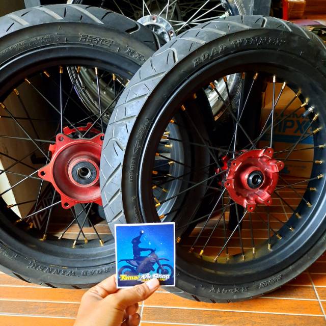 Ban set velg set pelek supermoto crf150L murah