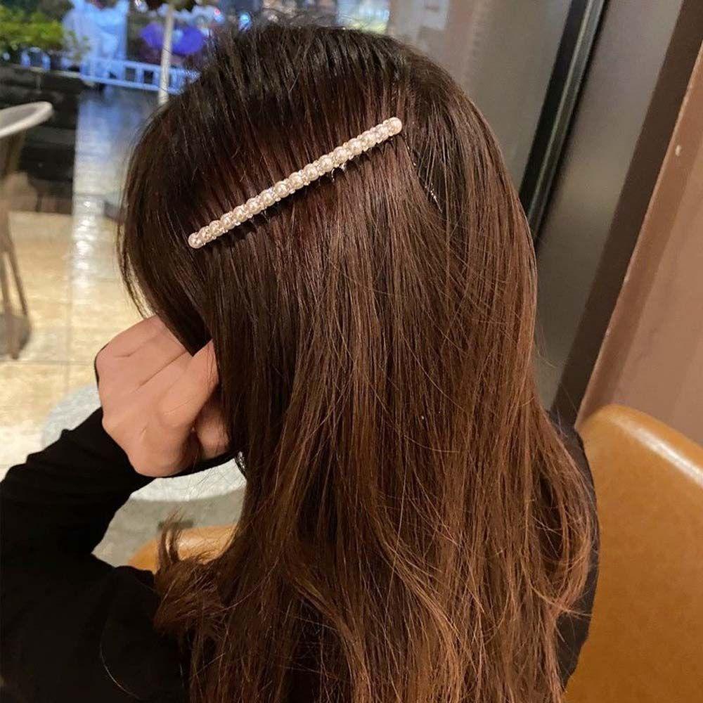 Needway   Sisir Rambut Wanita Trendy Elegan Untuk Anak Perempuan Jepit Rambut Ponytail Holder Headband Kristal Hair Clips