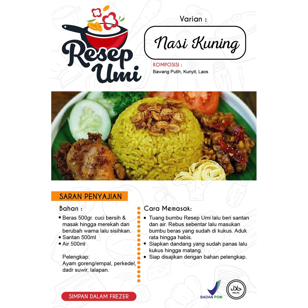 

Bumbu Instan Resep Umi "Nasi Kuning”