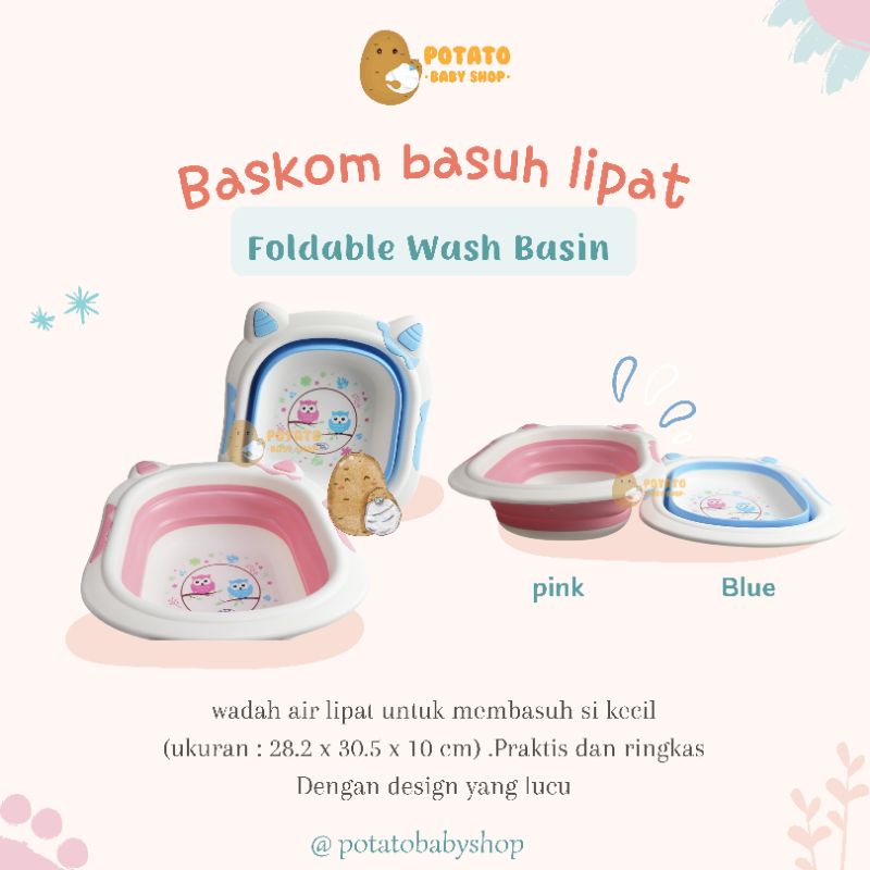 Baby Safe Washable Basin - Baskom Lipat