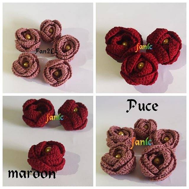 Bros Rajut Bunga Mawar