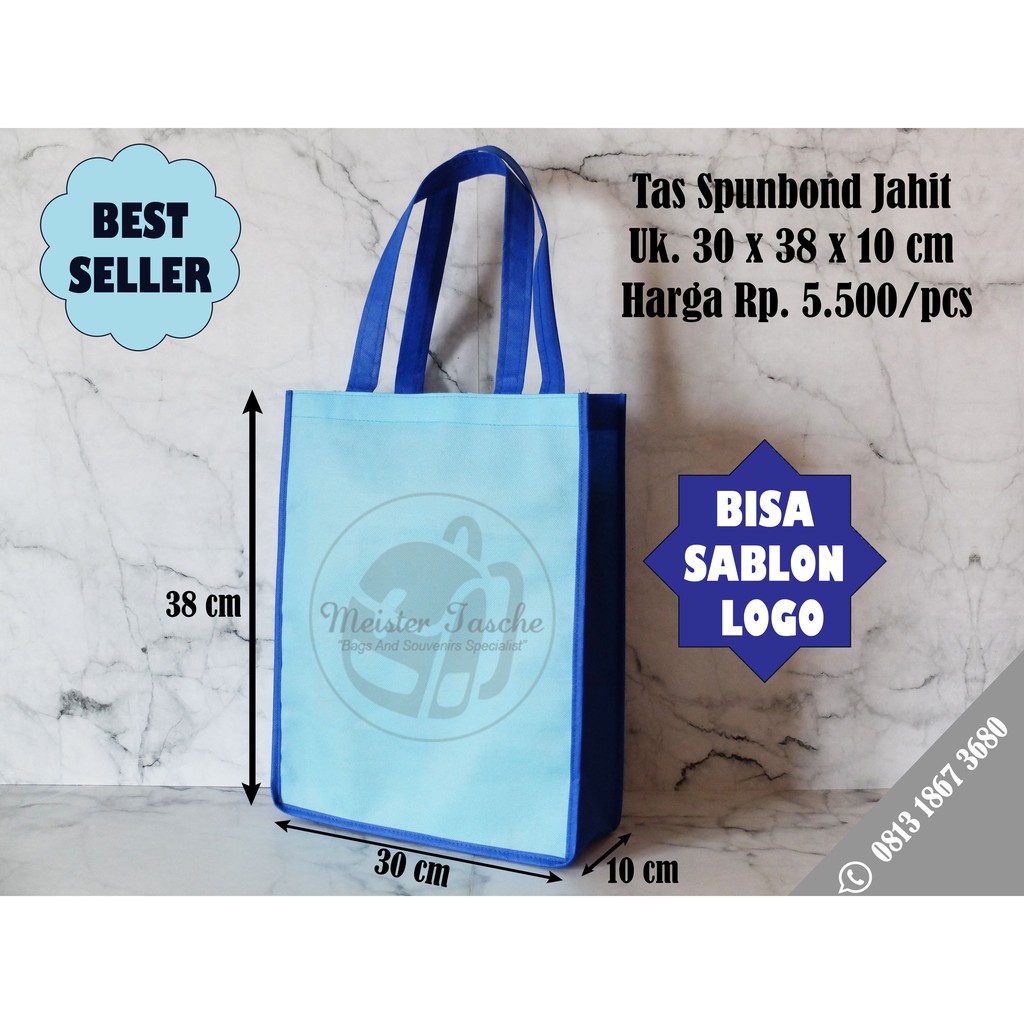 

Tas Spunbond Box Jahit Ukuran 30cm x 38cm x 10cm Seminar Promosi