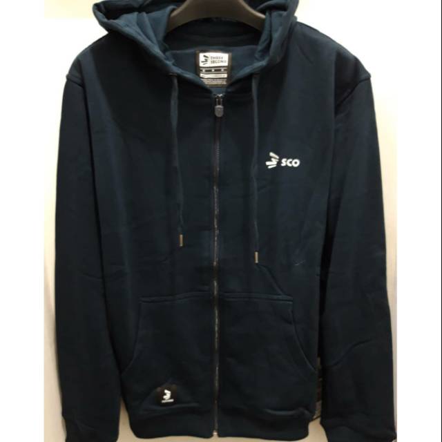 3Second Sweater hoodie tangan panjang sweater pria