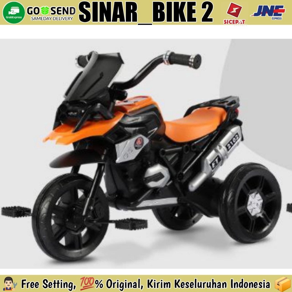 Motor Motoran Gowes Exotic ET-2102 Mainan Sepeda Anak Roda Tiga Tricycle