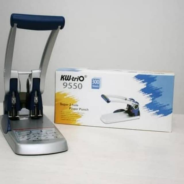 SUPER 2 hole Power Punch,  PEMBOLONG 300 HALAMAN/ 3.5 CM. KW-TRIO 9550! MADE IN TAIWAN