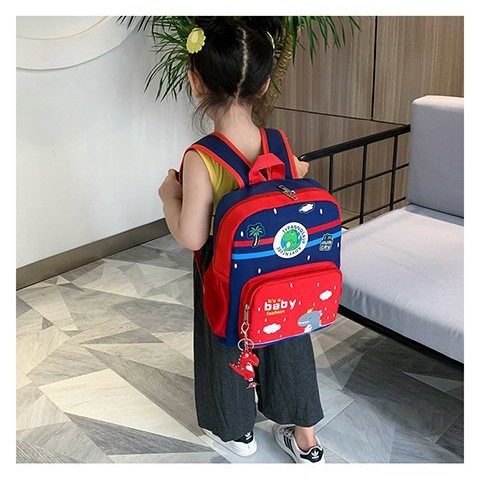 Tas sekolah anak laki-laki anak perempuan backpack sekolah anak tk sd smp sma kuliah baby dyno-6