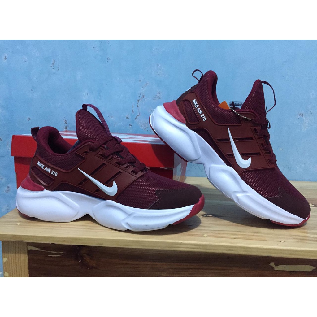 SEPATU NIKE_12 MERAH MARON/SEPATU SNEAKER PRIA_ SEPATU  WANITA_SEPATU VOLLY/SEPATU OLAHRAGA WANITA .