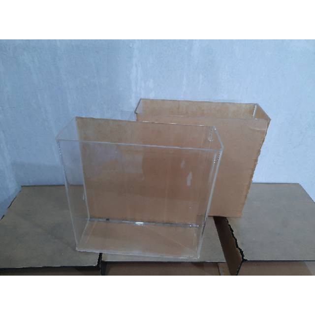 Aquarium Ikan Cupang Bahan Akrilik Ukuran 20x7x15