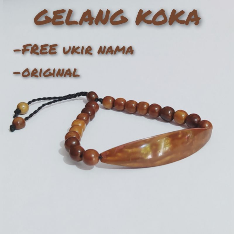 Gelang Koka Plat FREE Ukir Nama