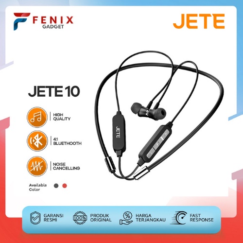 HandsFree | Headset Bluetooth Magnetik JETE 10 Super Bass  - Garansi 2Tahun