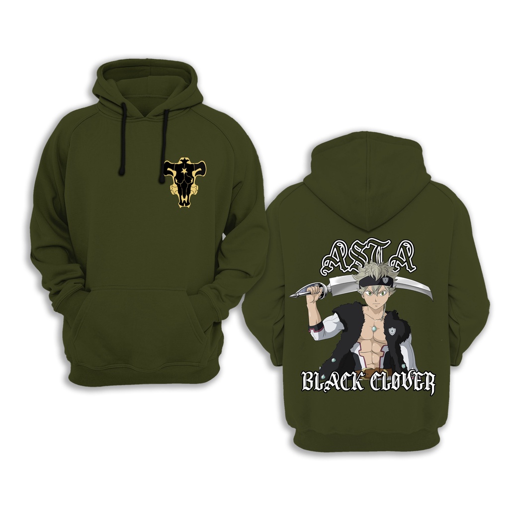 HOODIE Asta Black Clover ANGRY SERIES STYLE ANIME MANGA JAPANES CULTURE