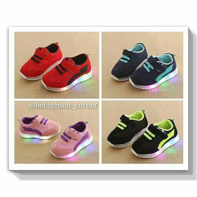 Sepatu LED anak/ sepatu nyala anak