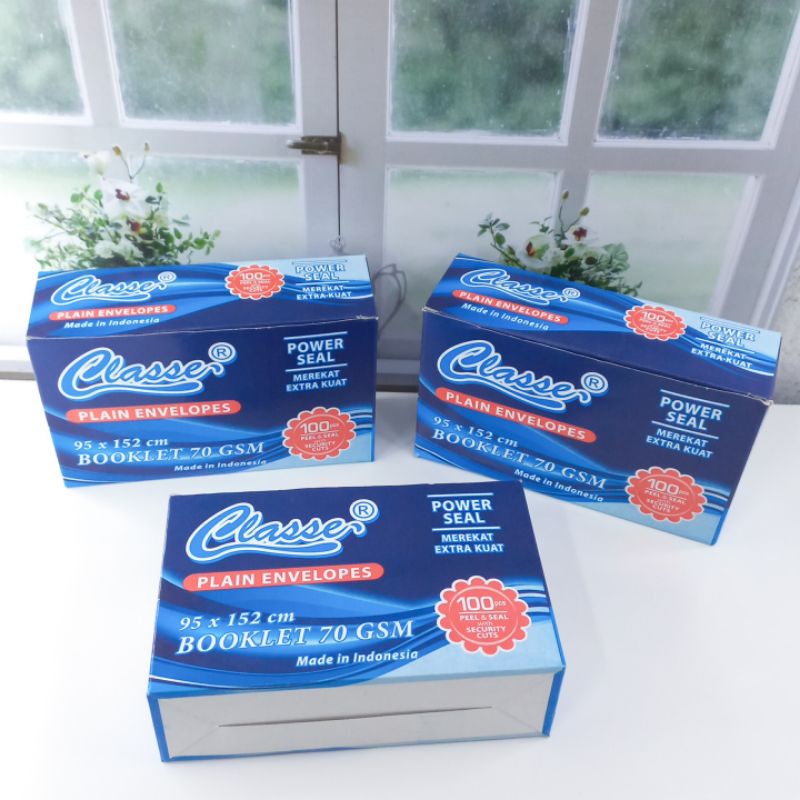 

Amplop Isi 100Pcs Amplop Classe Booklet 70Gsm Grosir