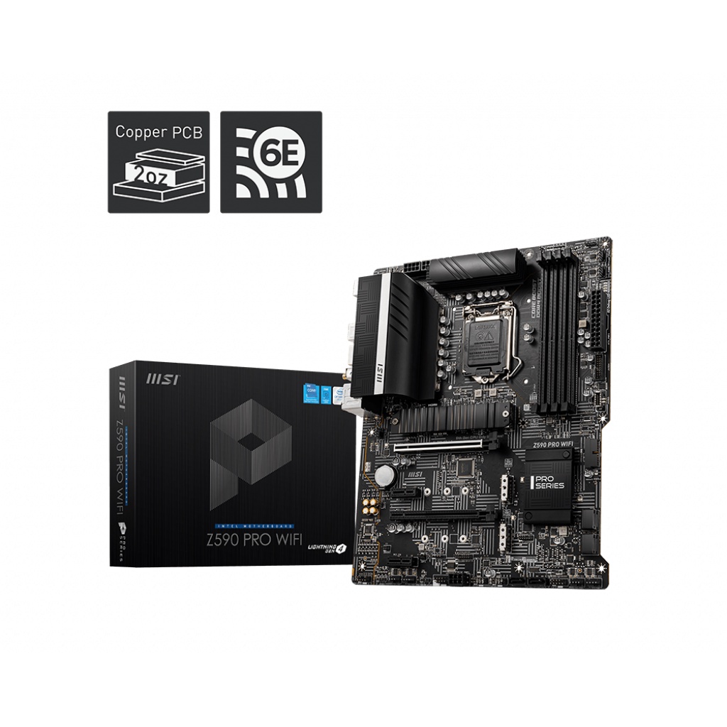 MSI MOTHERBOARD Z590 PRO WIFI Intel Z590 LGA 1200 ATX