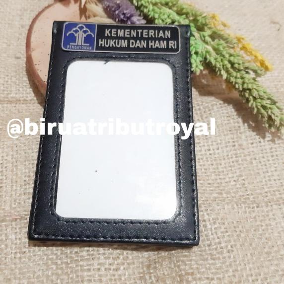 

➣ Id Card Holder 2 Saku Berlogo Kemenkumham - Hitam ✧