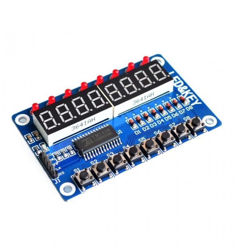 TM1638 - 8bit LED AND KEY DISPLAY MODULE FOR ARDUINO, RASPBERRY PI