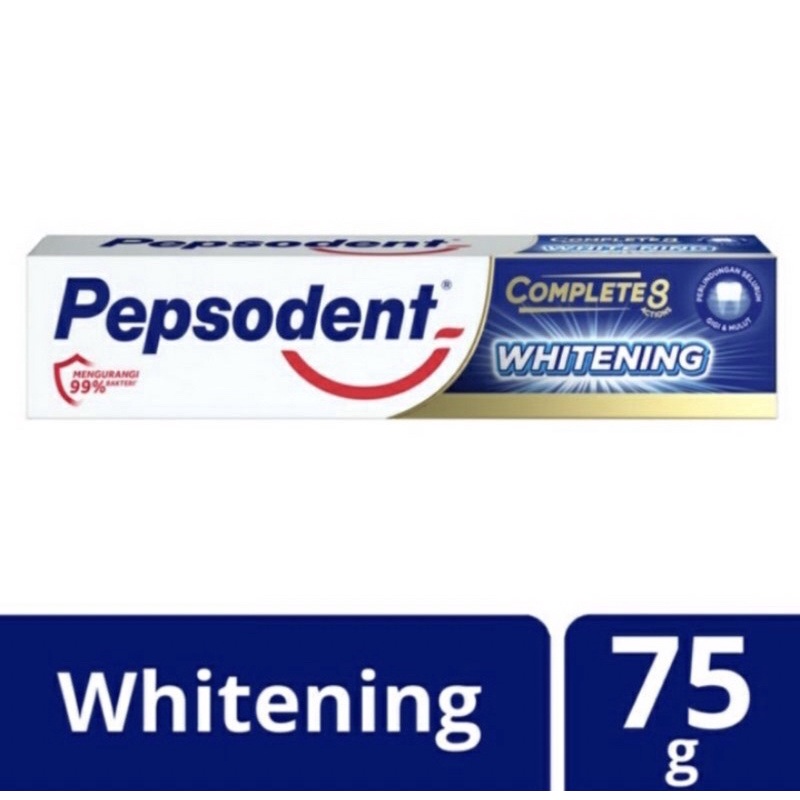 Pepsodent Complete 8 Whitening 75 gr #UNI