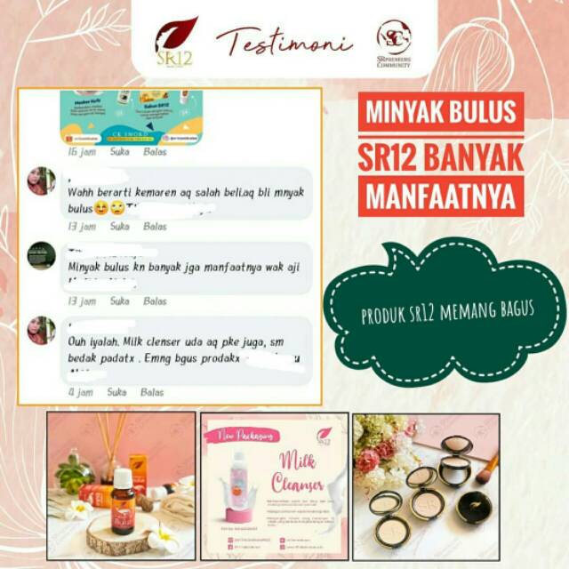 Susu Pembersih Wajah Milk Cleanser SR12 Pembersih Muka Pembersih Makeup Make Up Remover Milk Cleansing Cleansing Milk Pembersih Debu Wajah