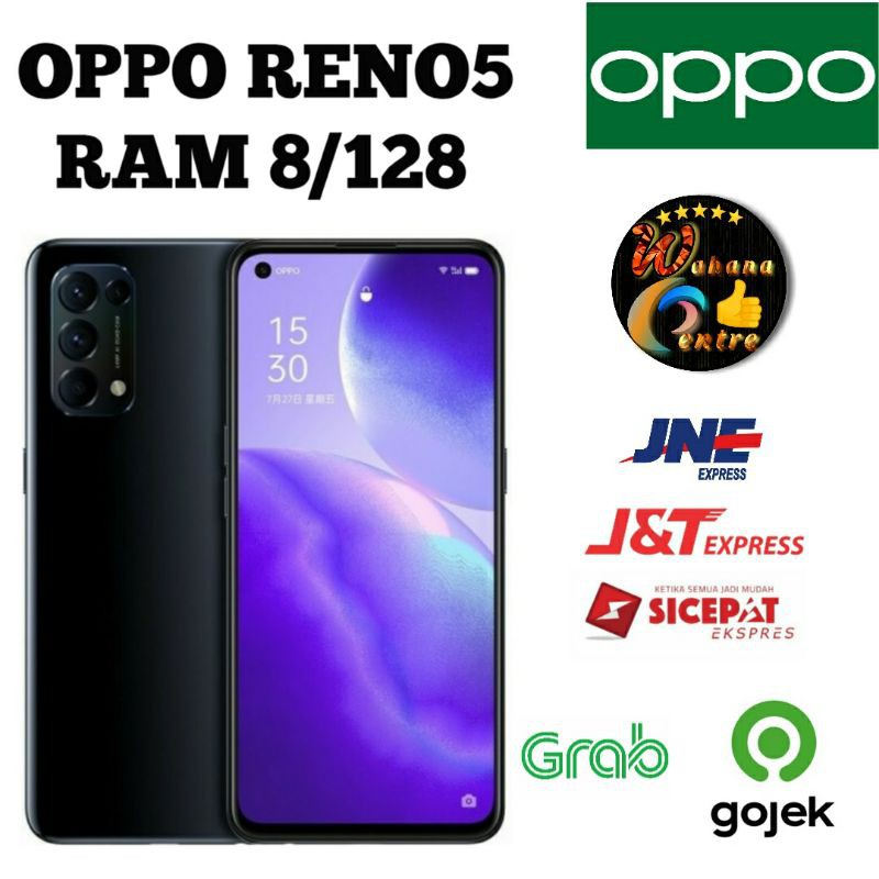 HP OPPO RENO5 4G & 5G RAM 8/128 [OPPO RENO 5 RAM 8GB 128GB] + NFC - GARANSI RESMI OPPO