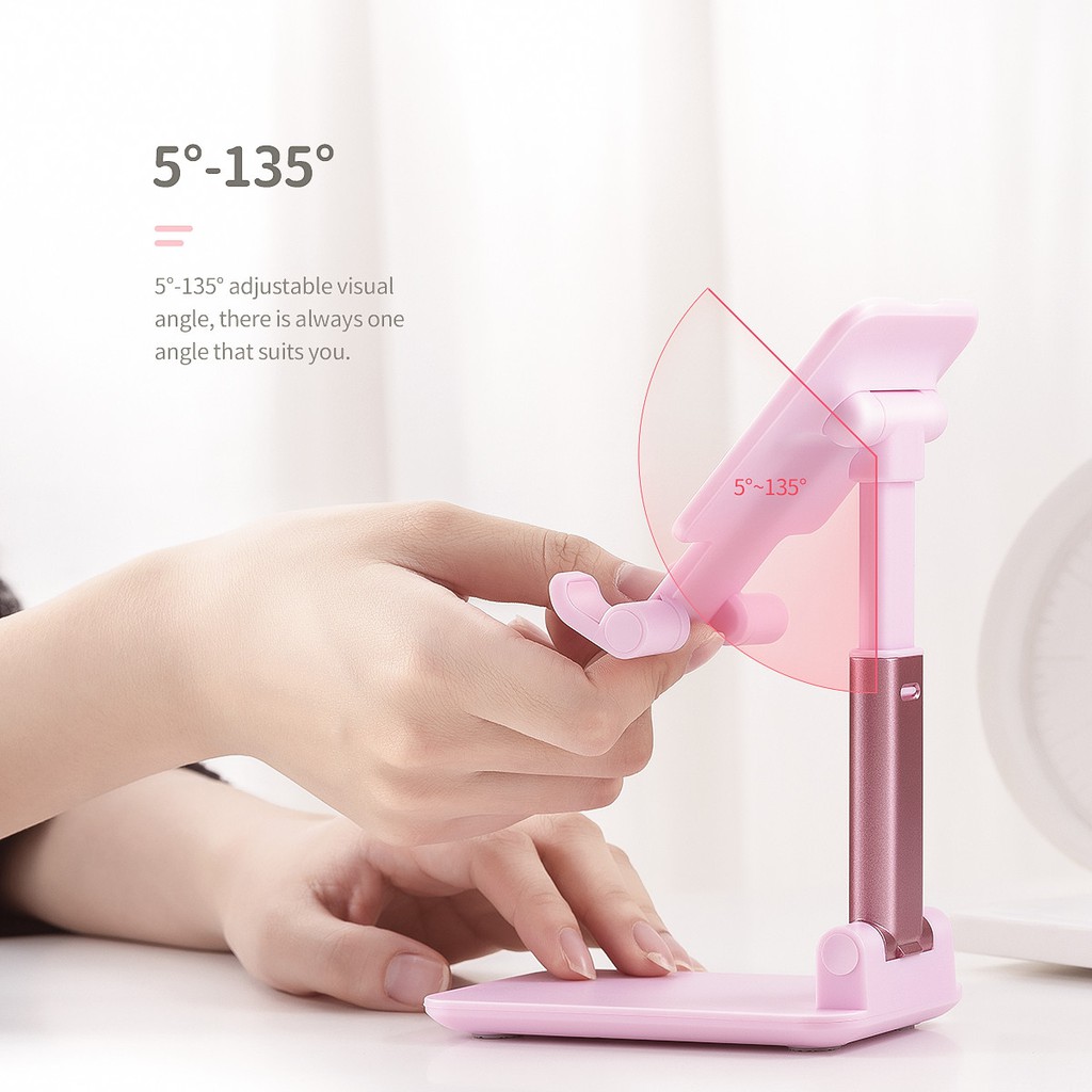 Phone holder stand Orico Folding anti slip with mirror MPHJ - Dudukan Stand hp handphone tablet universal