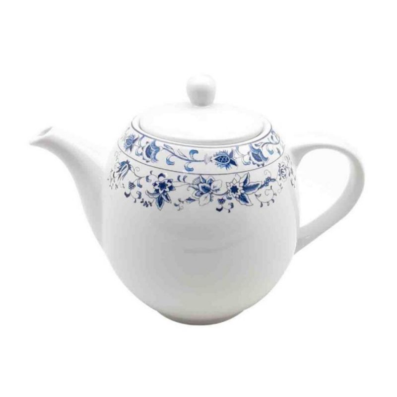 Teko Keramik Motif Blue Ming