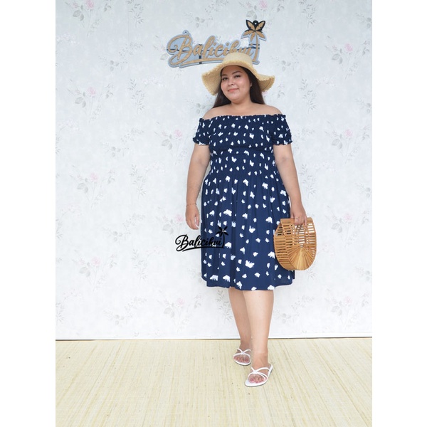 Balicihui Dress Kerut Jumbo Dress Emma Dress Wanita Plus Size Big Size Dress Bali