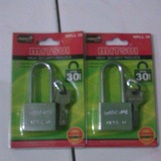 Gembok 30mm Leher Panjang Stainless
