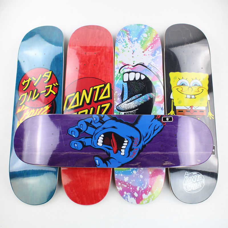 Santacruz deck skateboard Profesional double kick tail 31x8 &quot;7 Lapis Bahan Maple super Elastis