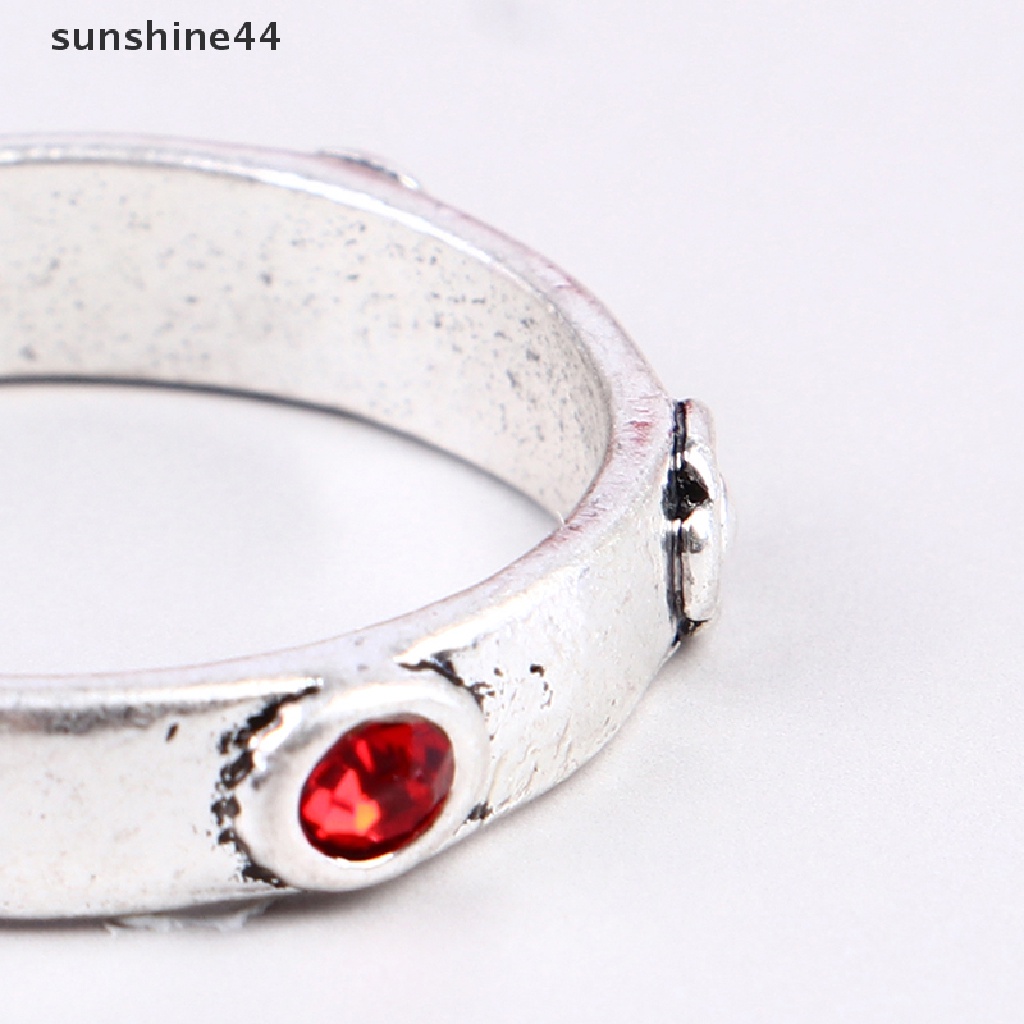 Sunshine Cincin Metal Adjustable Desain Anime Kastil Howl Sophie Untuk Unisex