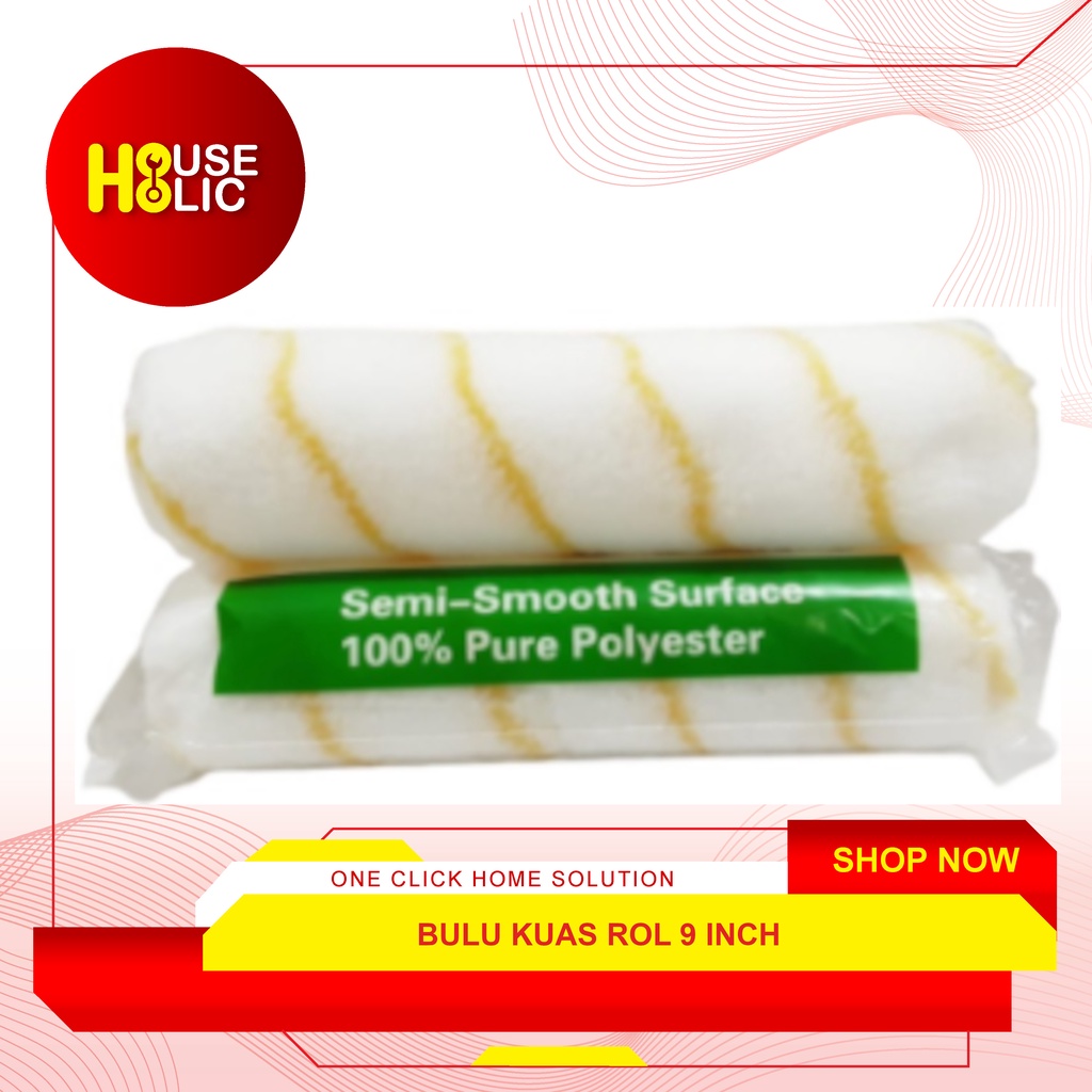 Bulu Kuas Rol 9 Inch / Refill Roll Isi Ulang Kuas Roll 9 Inci