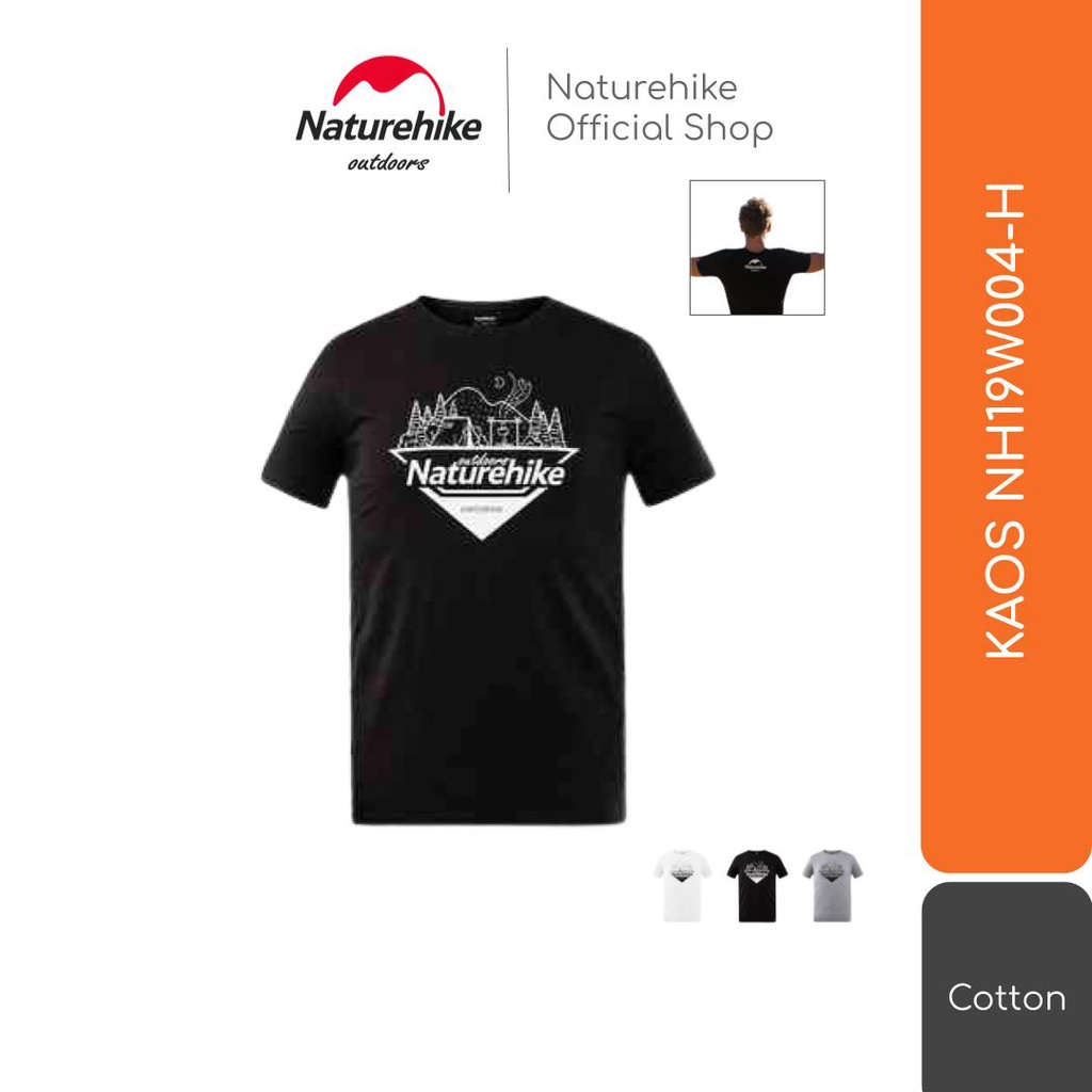 Naturehike Kaos Nh19W004-H Baju T-Shirt Hiking Camping Outdoor Katun