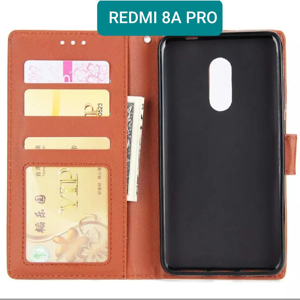 Flip cover XIAOMI REDMI 8A PRO Flip case buka tutup kesing hp casing hp flip case leather wallet