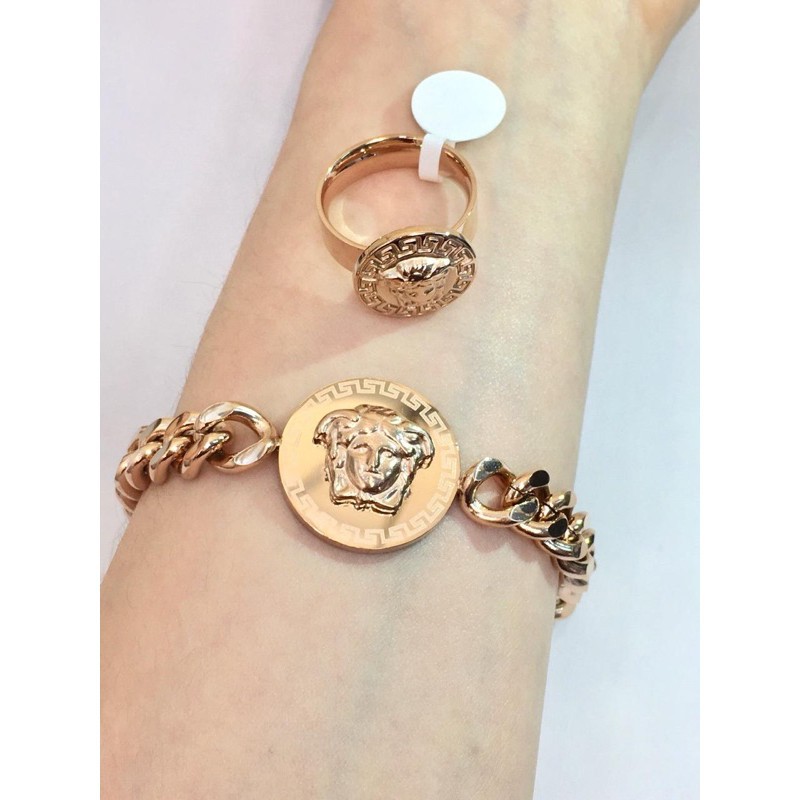 (BISA COD) RESTOCK BESTSELLER Gelang Titanium Premium Versace Termurah