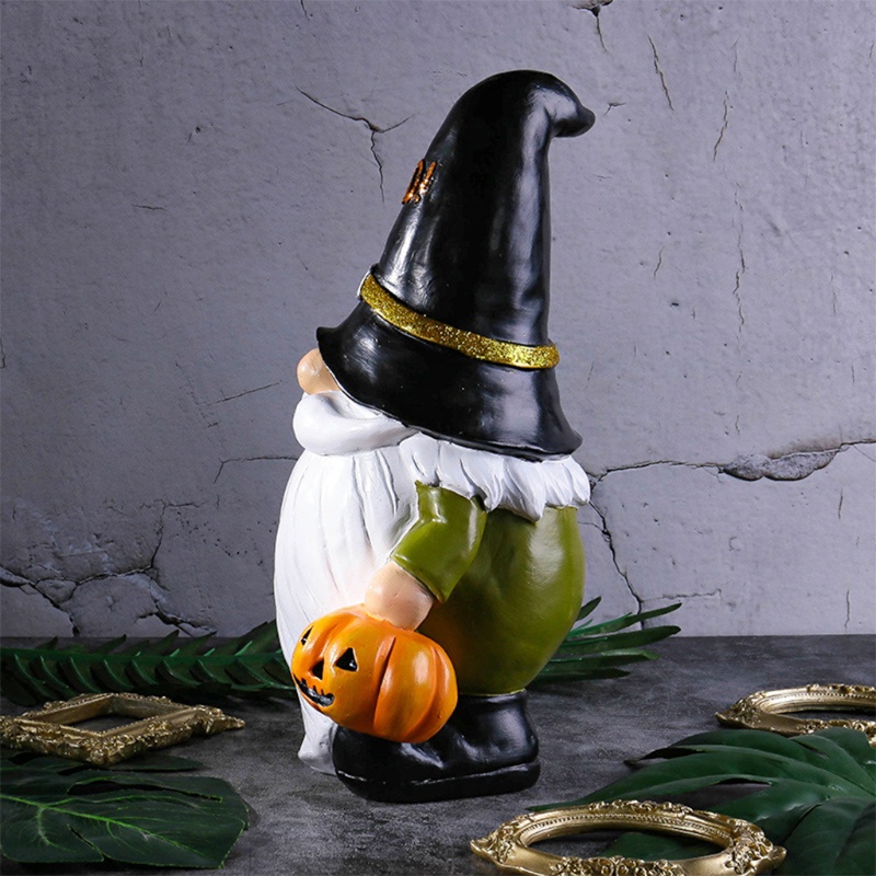 Ornamen Patung Bentuk Labu Bahan Resin Untuk Dekorasi Halloween